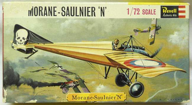 Revell 1/72 Moraine Saulnier N Monoplane Fighter - Great Britain Issue, H644 plastic model kit